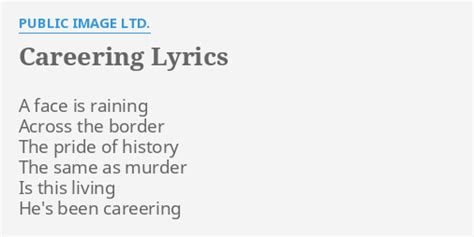 careering pil from metal box|Public Image Ltd. – Careering Lyrics .